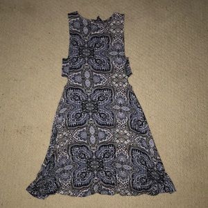Paisley midi dress